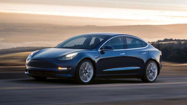 A complete Model 3. Photo via Tesla