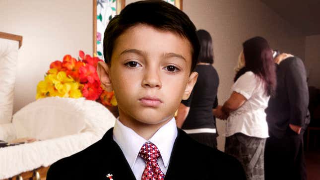 Image for article titled Child Wondering Why Older Brother Only One To Get Funeral