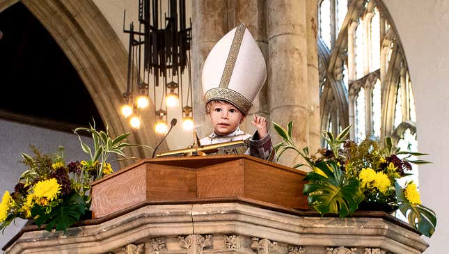 Image for article titled Catholic Church Brings In New Perspective On Solving Abuse Scandal With Appointment Of Toddler Bishop