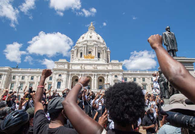 Protesters Outside Minnesota State Capitol