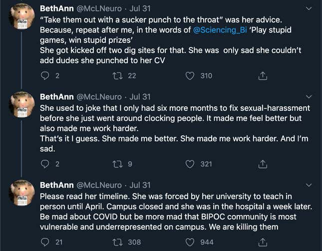 Image for article titled Science Twitter Got Catfished by a Fake Professor Who 'Died From Covid'