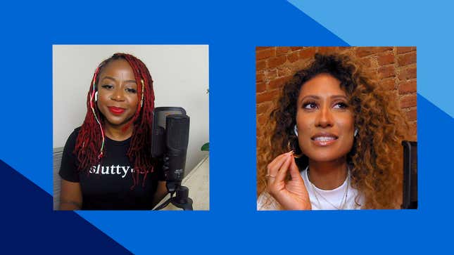 Slutty Vegan founder Pinky Cole, left, and Built to Last host Elaine Welteroth.