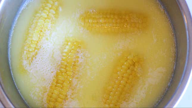 Image for article titled Poach Your Corn in a Buttery Milk Bath