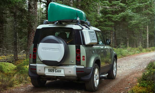 Image for article titled The 2020 Land Rover Defender 90 Offers A Huge Fake Pillar And It's Just Bizarre