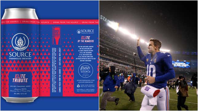 Image for article titled Eli Manning gets his own beer