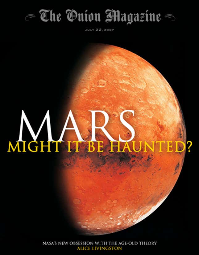 Image for article titled Mars: Might It Be Haunted?