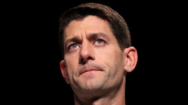Image for article titled Ryan Handed Romney's Latest Political Positions Before Walking On Stage