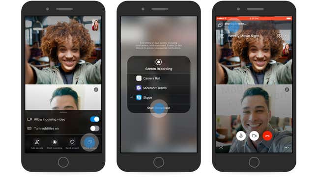 Image for article titled Skype&#39;s Latest Feature Will Help You Show Your Parents How to Use Their New Phone