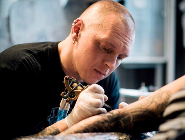 Image for article titled Dead-Eyed Tattoo Artist Has Inked ‘Tomorrow Is Promised To No One’ 5,000 Times In Past Year
