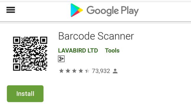 Image for article titled How to Tell Which &#39;Barcode Scanner&#39; Is Android Malware