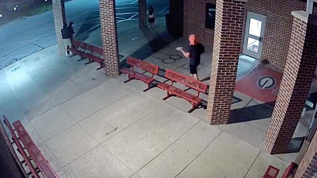 Security camera footage from Glenelg High School