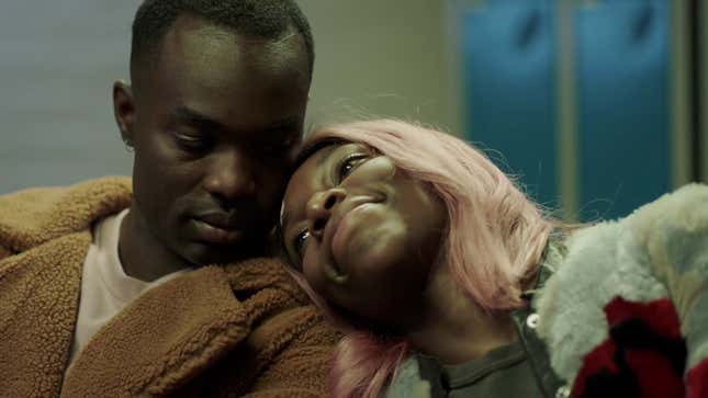 Paapa Essiedu (left), Michaela Coel