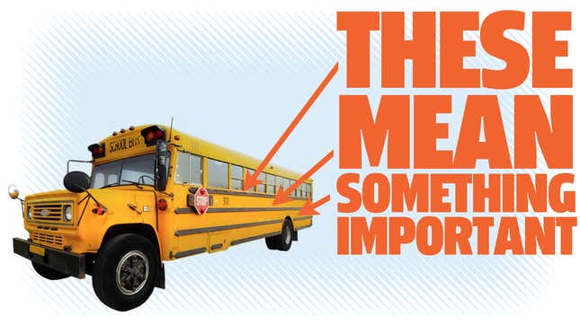 Image for article titled This Is What Those Black Stripes On School Buses Actually Mean