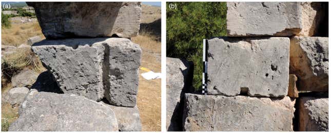 Block from Isthmia temple.