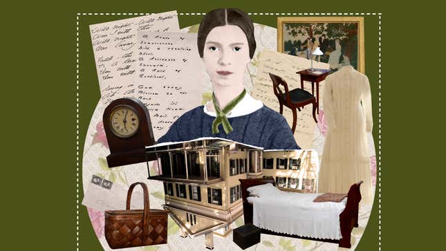 Photo Illustration by Elena Scotti/Jezebel/GMG, photos via Michael Medeiros/Emily Dickinson Museum.
