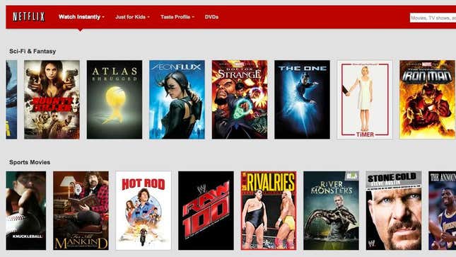 Image for article titled Netflix Instant Thinking About Adding Good Movie