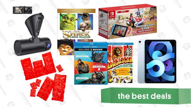 Image for article titled Wednesday&#39;s Best Deals: Apple iPad Air, Mario Kart Live: Home Circuit, Vava Dual Dash Cam, Reusable Heat Pads, DreamWorks Animated Movies, and More