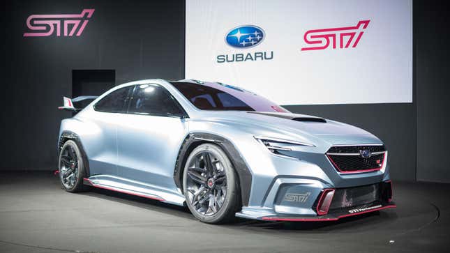 Image for article titled The 2021 Subaru WRX STI Will Get A New Turbo Boxer Engine Making At Least 400 HP: Report