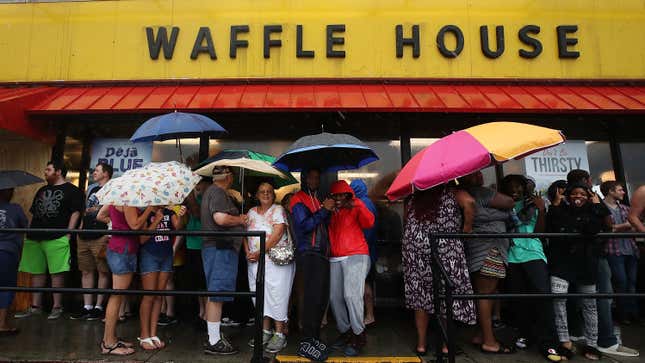 Image for article titled Why Waffle House Is the Best Indicator of a Storm&#39;s Severity