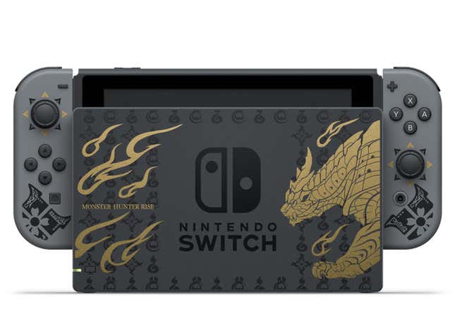 Image for article titled In Japan, The Nintendo Switch Covers Itself In Monster Hunter