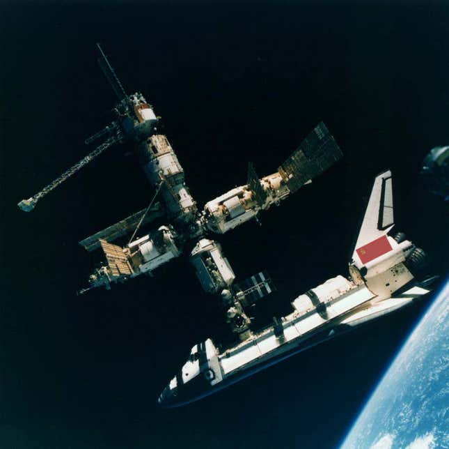 Soviet space stations like this one may soon number in the dozens, officials at the USSR's State Committee for Science and Technology say.