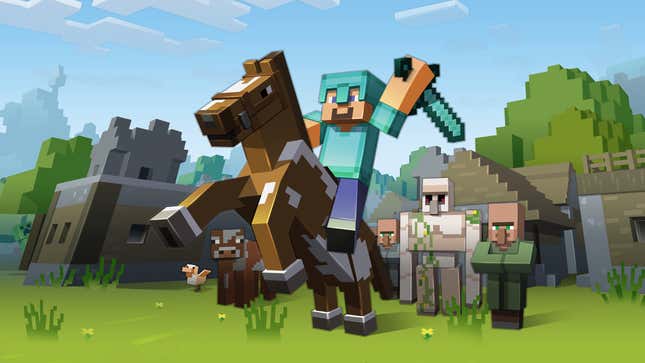 Image for article titled Someone Beat Minecraft Without Mining Any Blocks