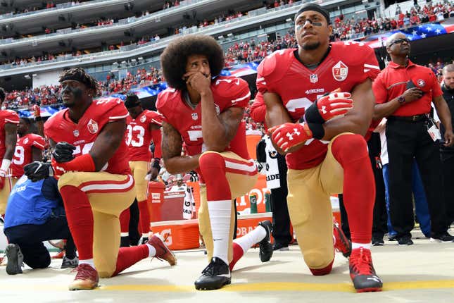 The NFL is trying to pat itself on the back for “allowing” players to exercise their Constitutional rights.