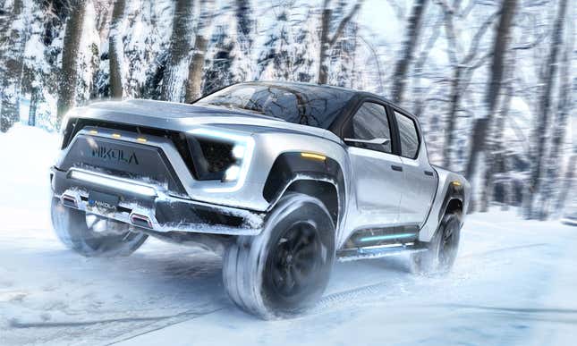 Imagen para el artículo titulado Esta nueva pick-up eléctrica de hidrógeno tiene una autonomía de hasta 1.000 kilómetros por carga