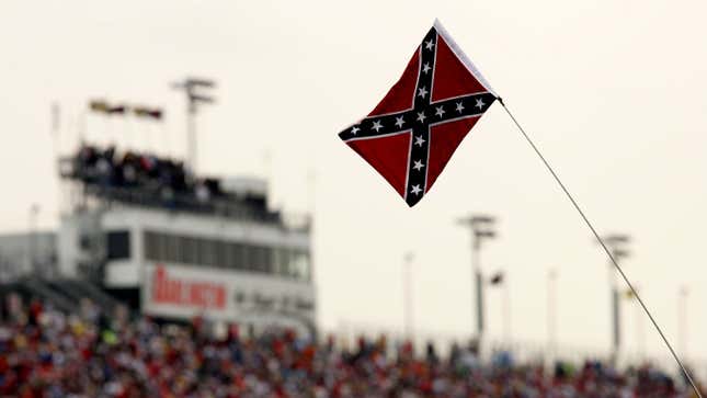 NASCAR banned the display of the Confederate flag Wednesday, only 165 years late. Image: Getty