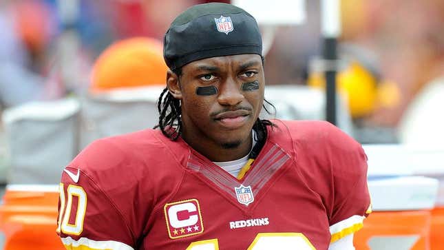 Image for article titled RGIII Refusing To Let Realistic Assessment Of His Play Get To Him