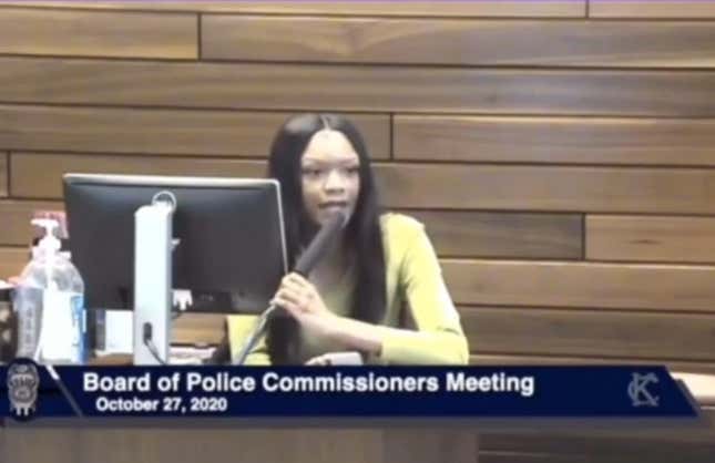 Image for article titled ‘You Age Like Trash When You&#39;re Racist’: Black Activist Vs. Kansas City Board of Police Commissioners. It Wasn’t a Contest