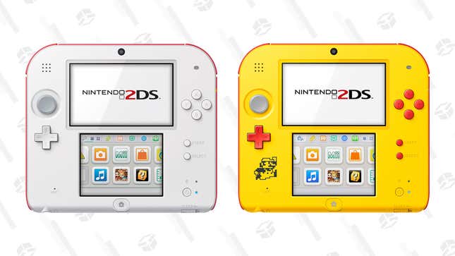 Nintendo 2DS System with Super Mario Maker | $70 | Walmart
Nintendo 2DS New Super Mario Bros. 2 Bundle | $70 | Walmart