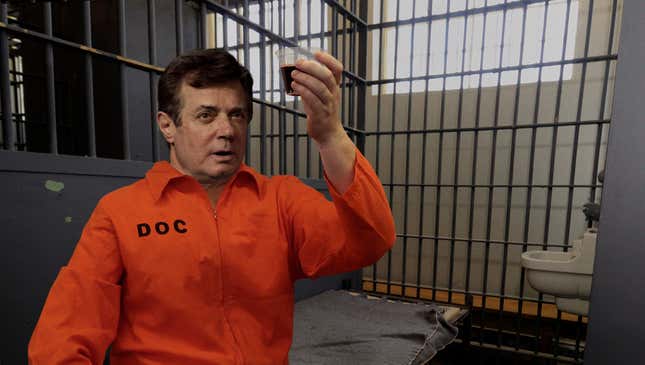 Image for article titled Paul Manafort Trying To Ferment Vintage Cheval Blanc In Toilet Tank