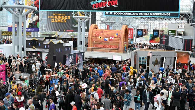 Fans gather at the Javits Center for 2019&#39;s New York Comic Con. The event has been canceled this year.