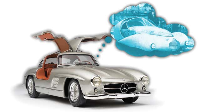 Image for article titled Mercedes-Benz Wasn&#39;t The First With Gullwing Doors