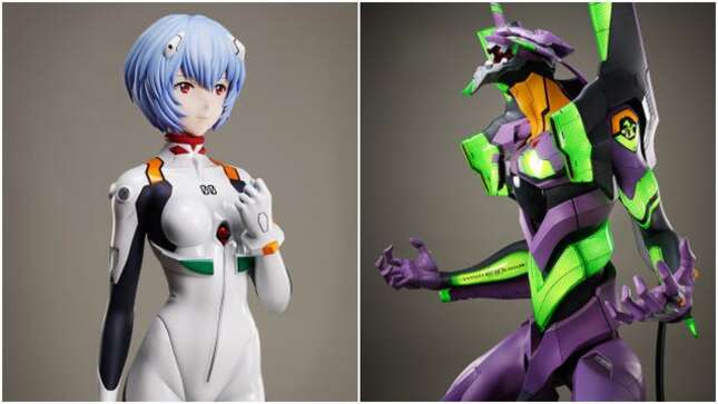 Imagen para el artículo titulado Por solo 27.000 dólares puedes tener estas estatuas de Evangelion tamaño humano
