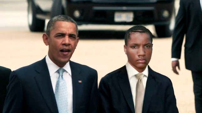 Image for article titled Obama&#39;s 19-Year-Old Son Makes Rare Appearance At DNC