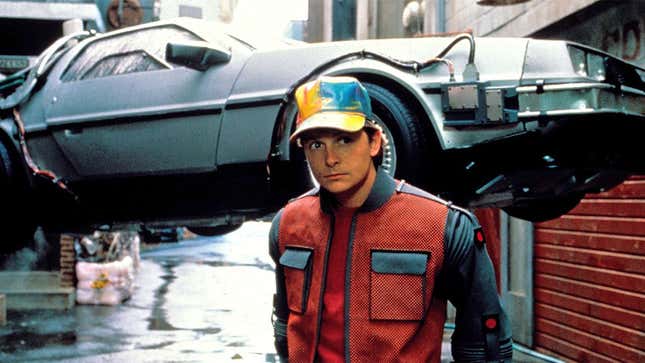 Michael J. Fox in Back to the Future: Part II. 