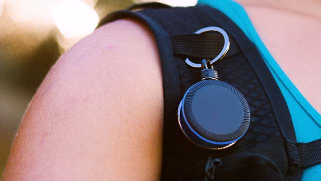 The TalkSocket can also be worn or mounted elsewhere, but it does need to be close enough to a smartphone or tablet for a Bluetooth connection.