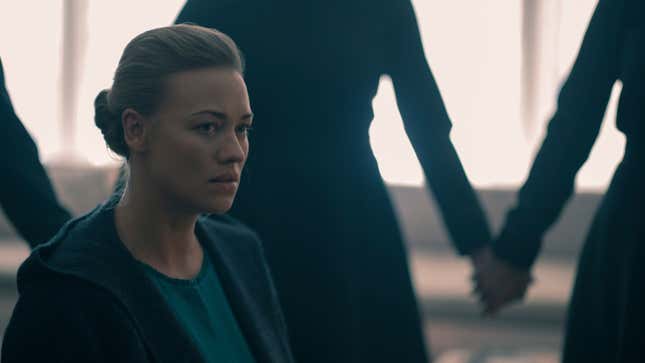 Image for article titled The Handmaid’s Tale puts the excellent Yvonne Strahovski in muddied waters