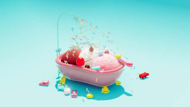 Ice cream float...get it? Because it’s ice cream in a bathtub so it...nevermind.