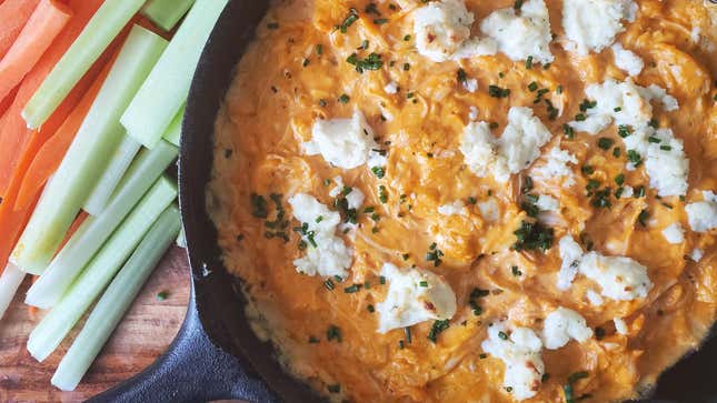 Image for article titled Use rotisserie chicken in your buffalo chicken dip