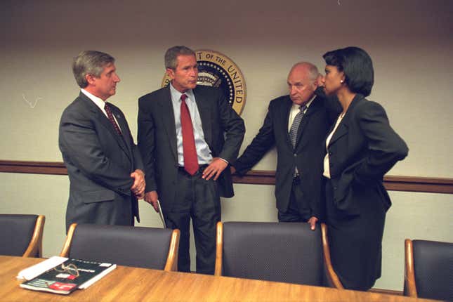 The Presidential Emergency Operations Center on September 11, 2001