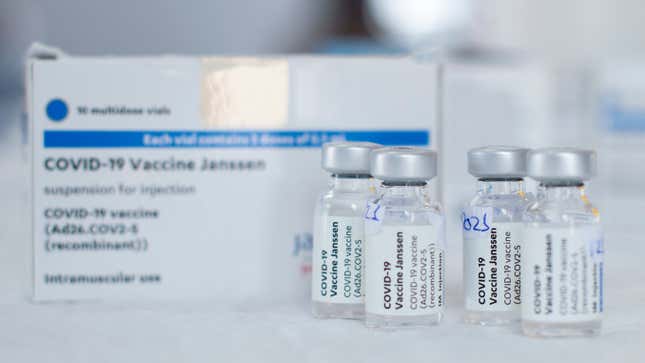 vials of the J&J vaccine