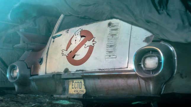 The Ecto-1 has seen better days, to be fair. 