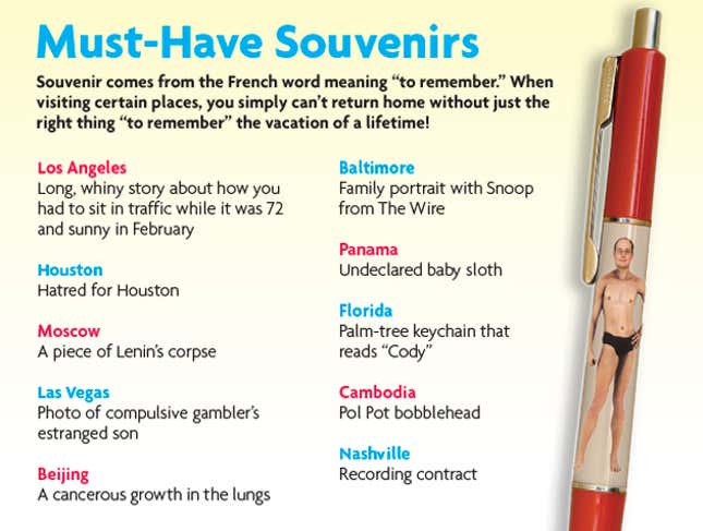 Image for article titled Must-Have Souvenirs