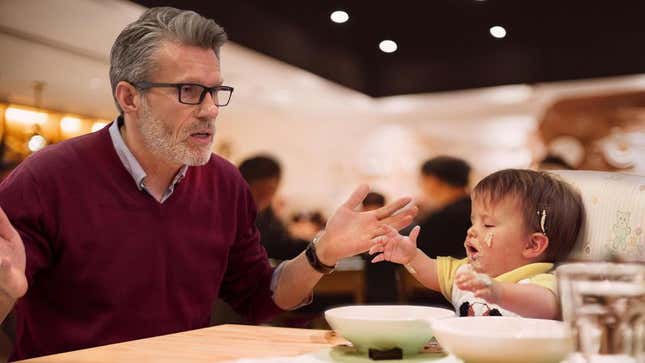 Image for article titled Disciplinarian Parent Annoying Restaurant Much More Than Unruly Toddler Ever Could