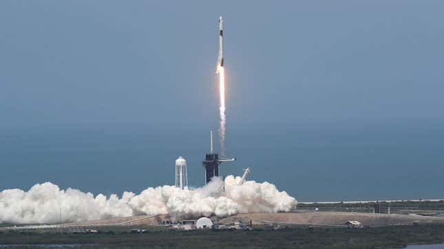 SpaceX successfully launched two NASA astronauts into orbit on Saturday.