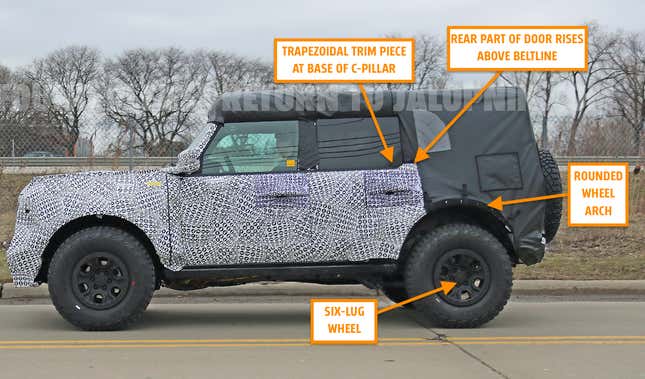 2021 Ford Bronco: Leaked Photos Show The Rear End Of The Two-Door And ...