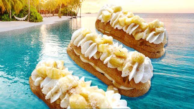 Image for article titled Banana Cream Pudding Eclairs are the grand finale your dinner deserves